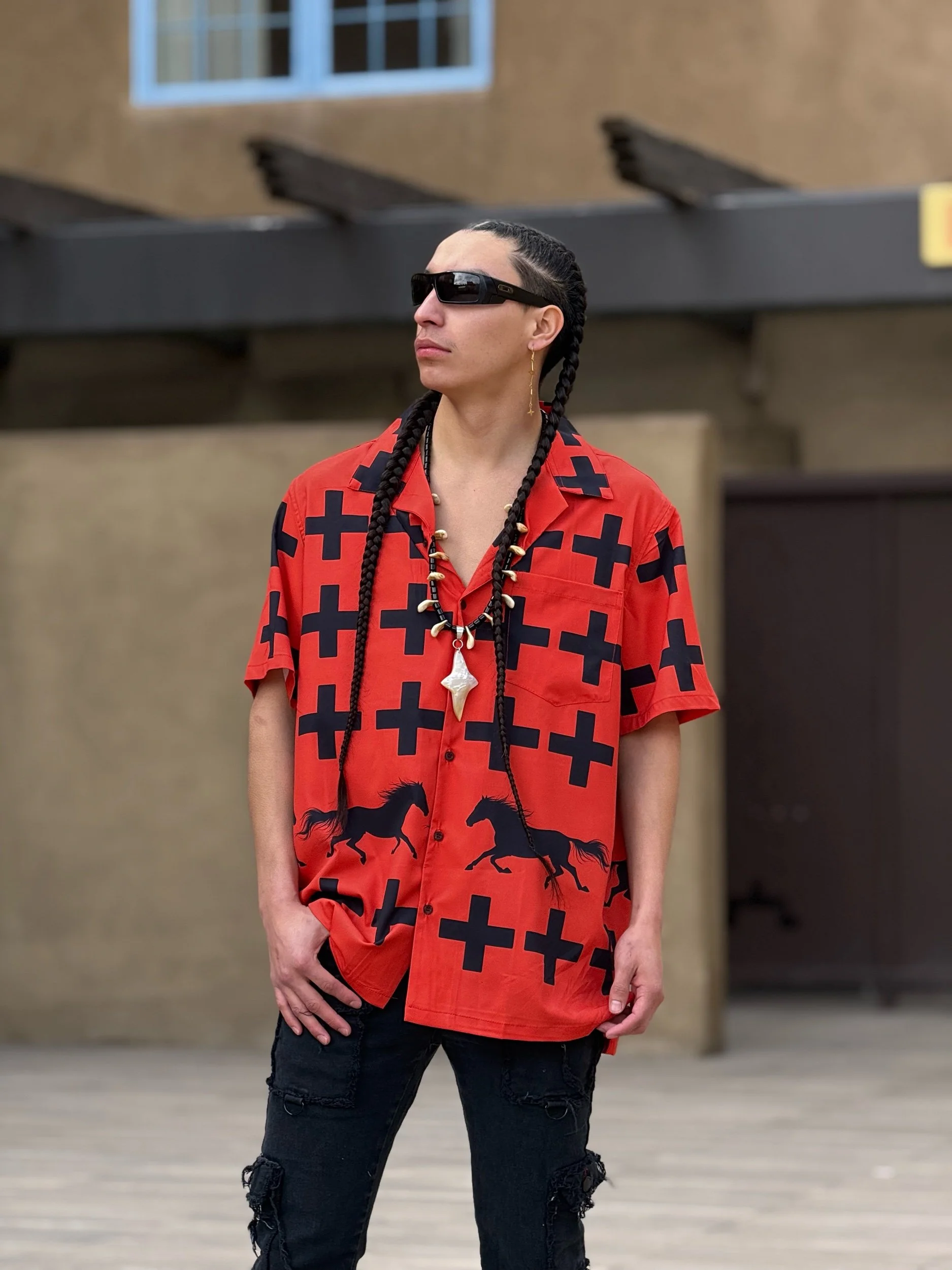 "Running Horse" Camp Shirt