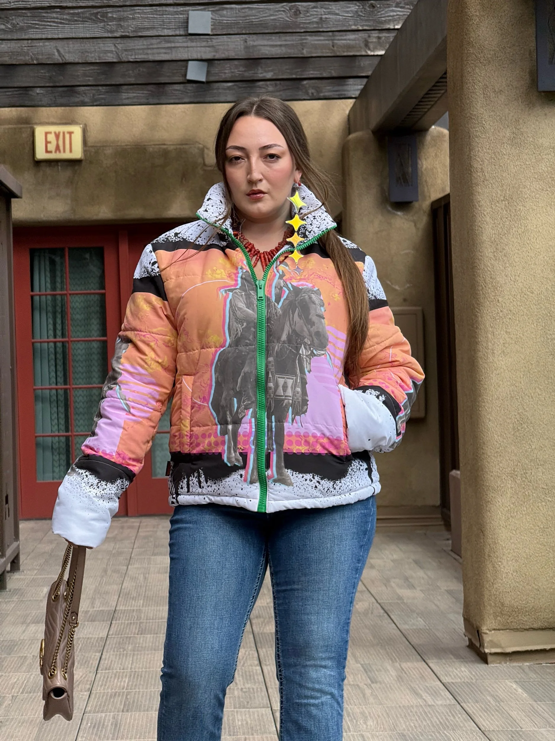 Puffer Jacket- Horse New