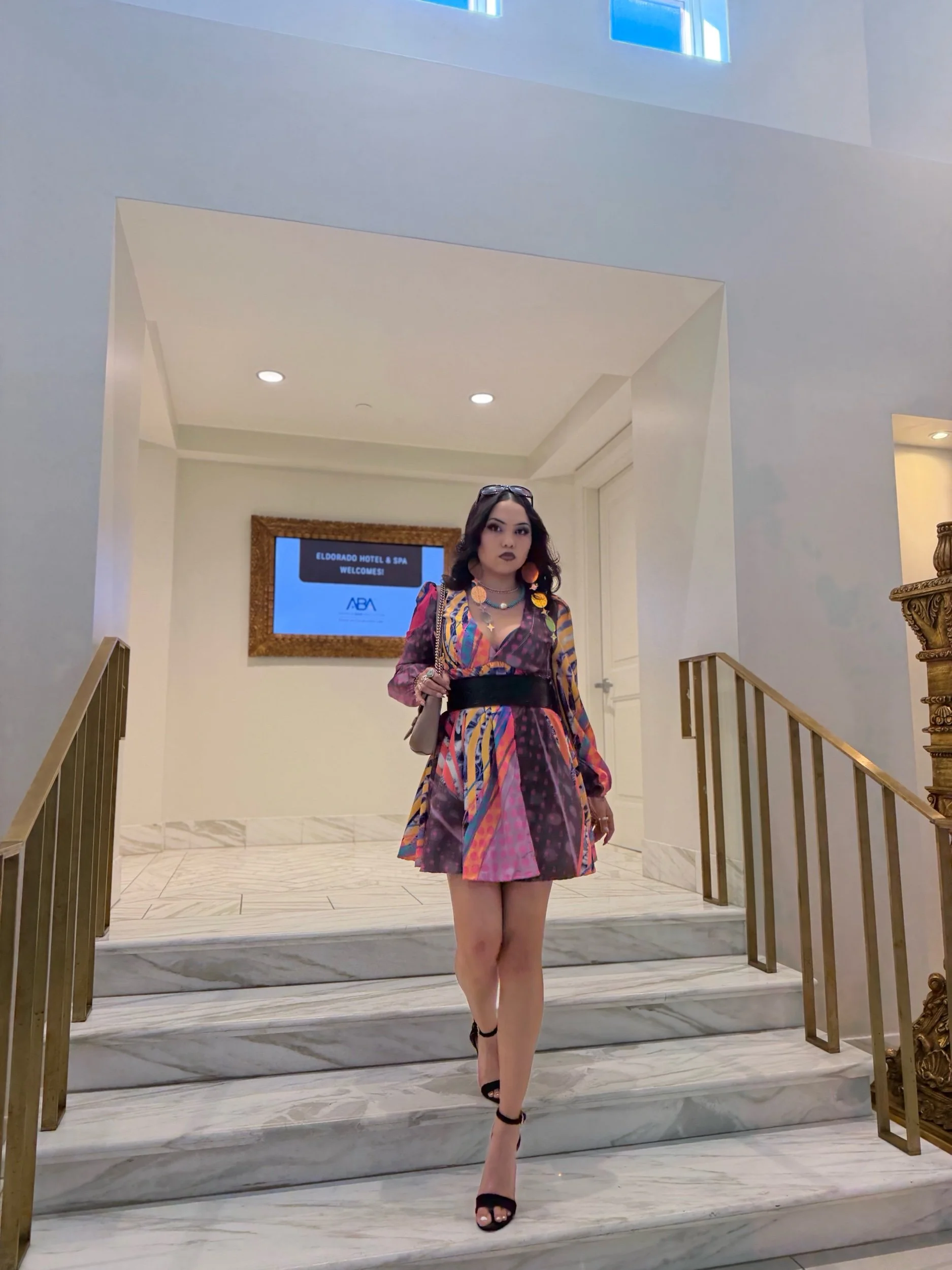 New Lantern Sleeve Dress With Pockets