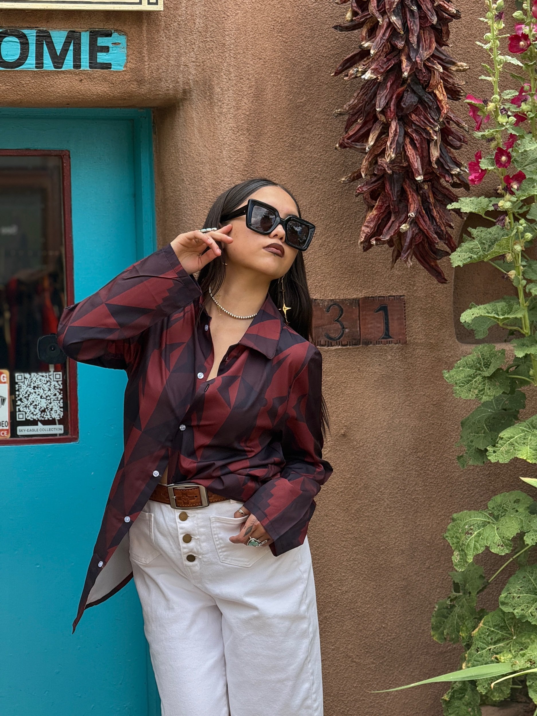 "RE-Moda" Long Sleeve Hem Shirt