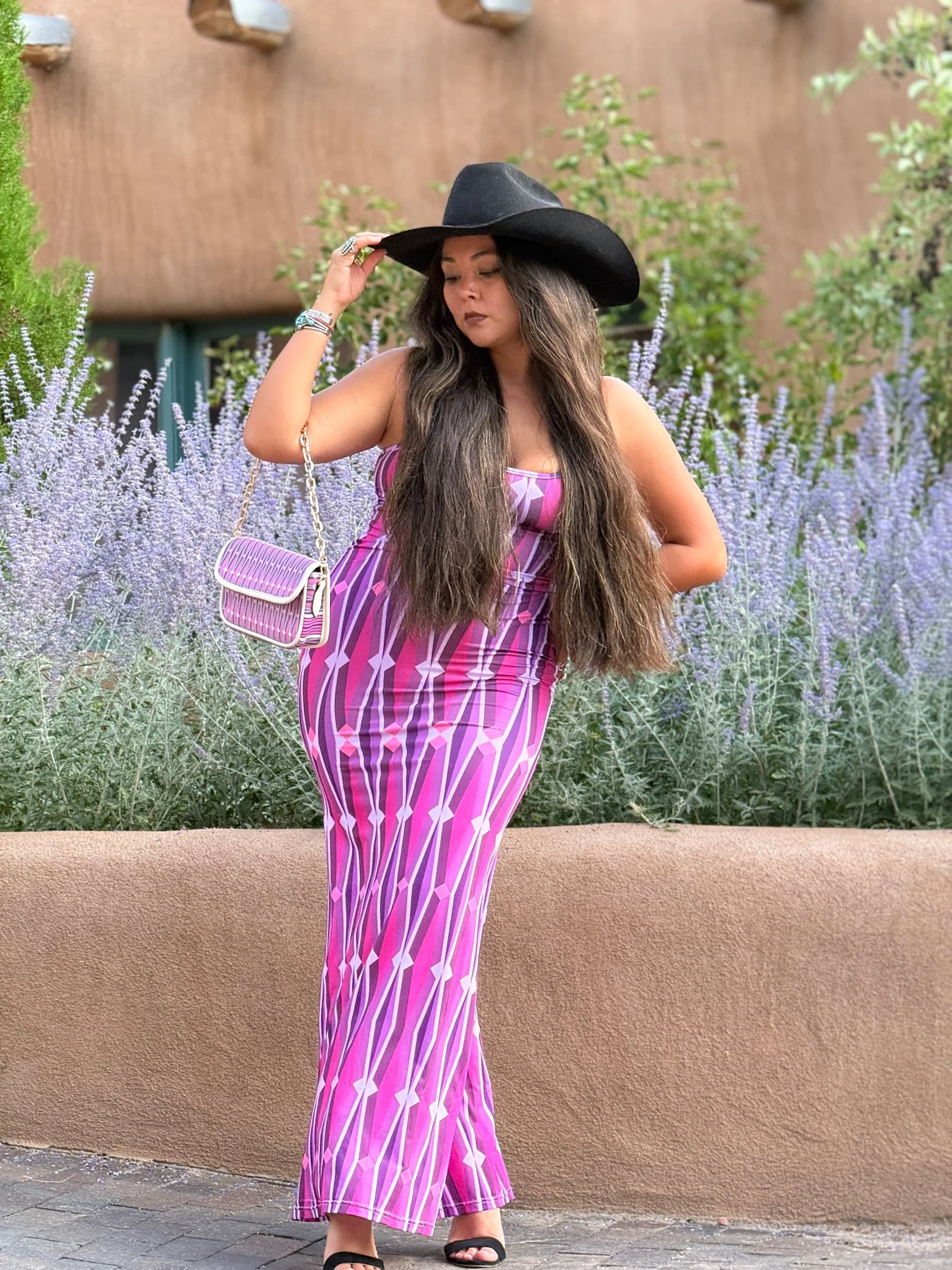 "Hazy Purple Rain" Body-Con Dress-LONG!