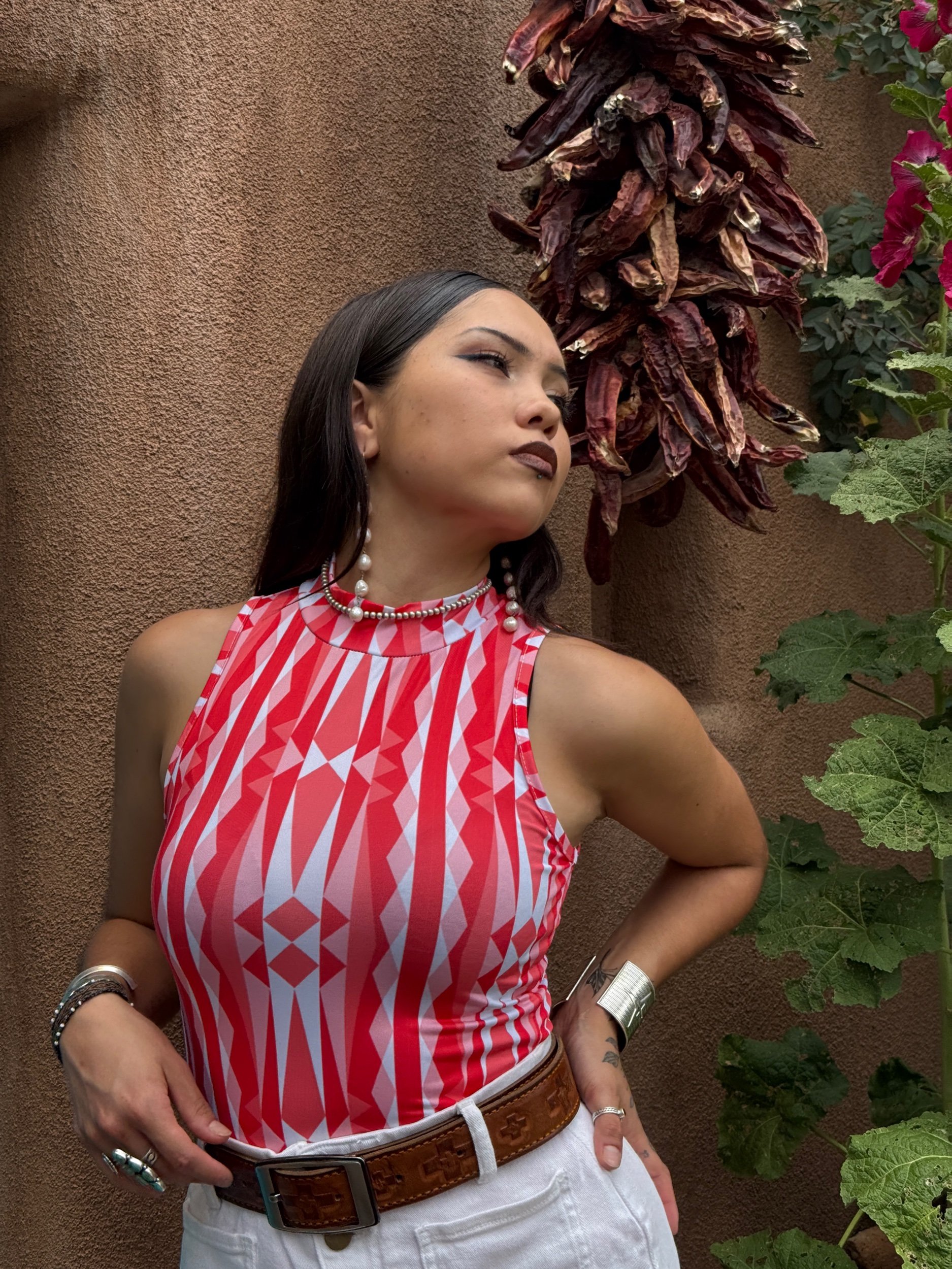 "Moda IV Red" Sleeve less Tank Top