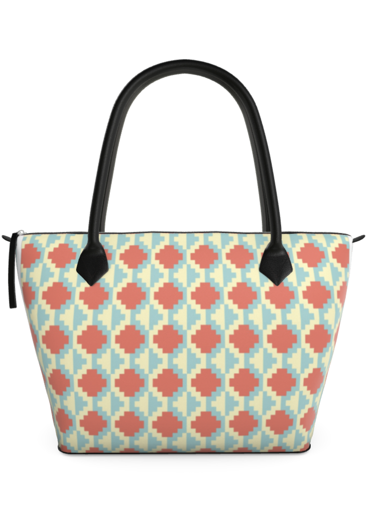 "Spring Rain" Zip Top Handbag