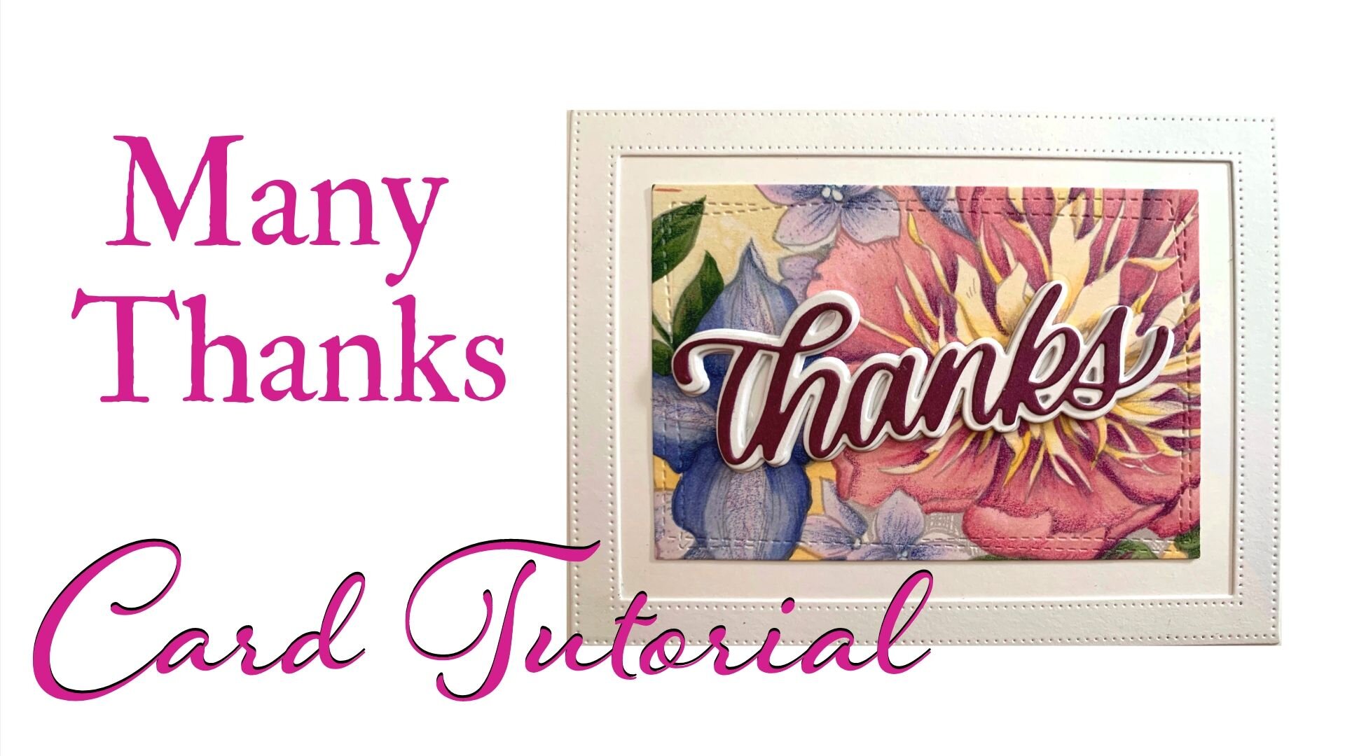 Learn to Make 6 Beautiful Thank You Cards From One Coloring Project!