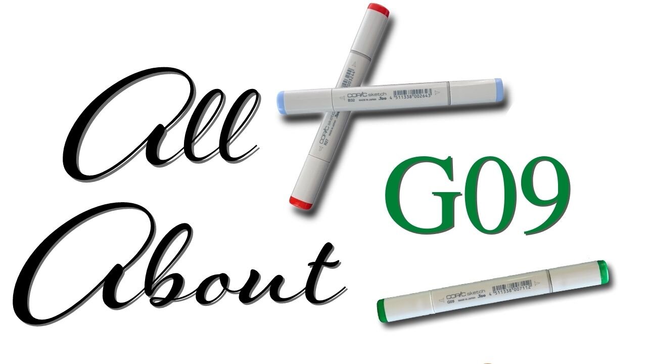 All About Copic Marker G09
