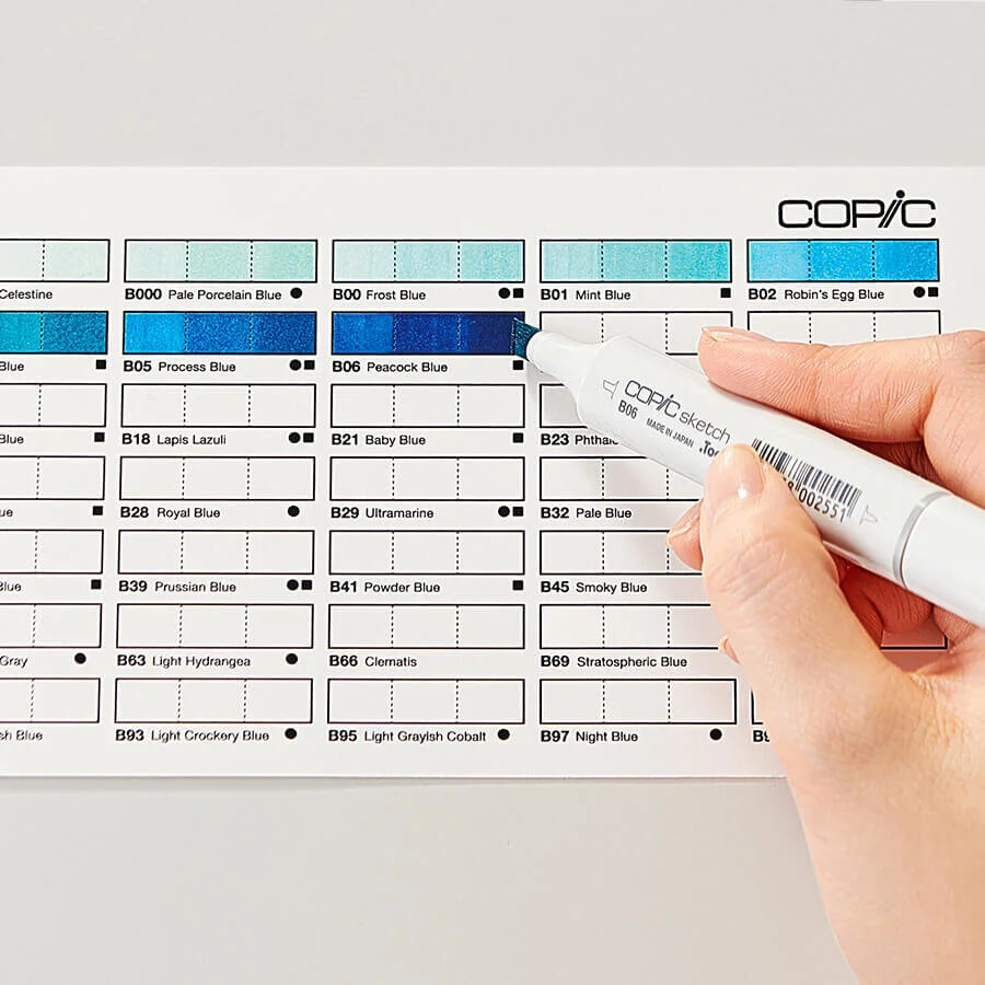 Copic Ciao Copic Color Swatch Cards Printable Copic Marker Color