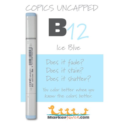 B12 - Copic Sketch Marker Ice Blue — Violeta Ink