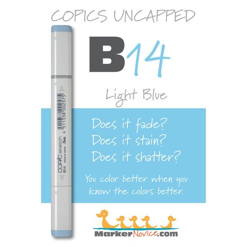 B14 - Copic Sketch Marker Light Blue — Violeta Ink