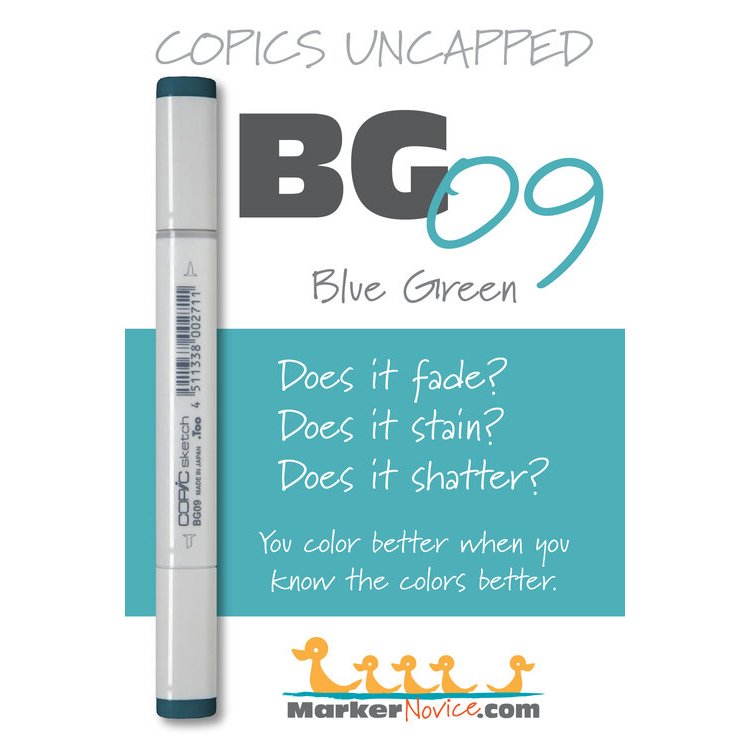 BG09 - Copic Sketch Marker Blue Green — Violeta Ink
