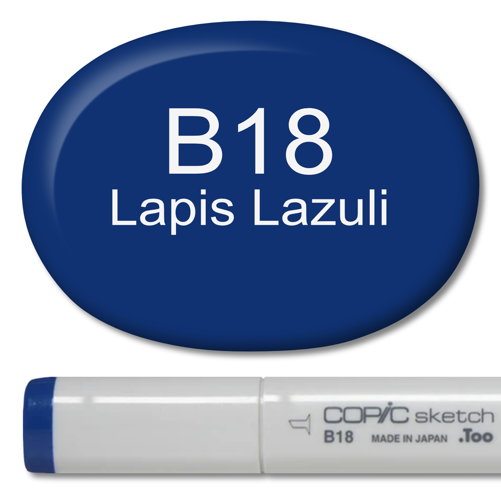B18 - Copic Sketch Marker Lapis Lazuli — Violeta Ink