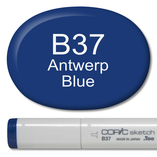 B37 - Copic Sketch Marker Antwerp Blue — Violeta Ink