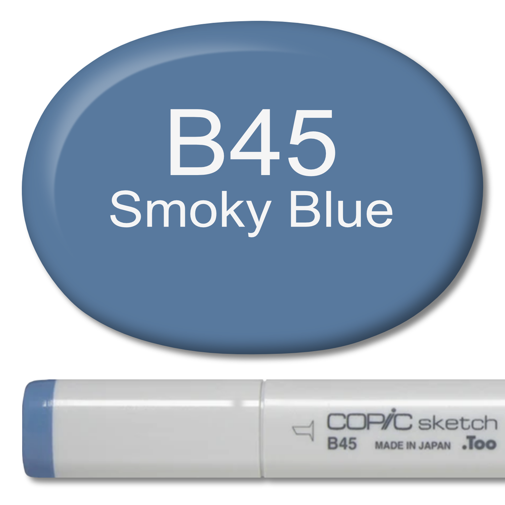B45 - Copic Sketch Marker Smoky Blue — Violeta Ink