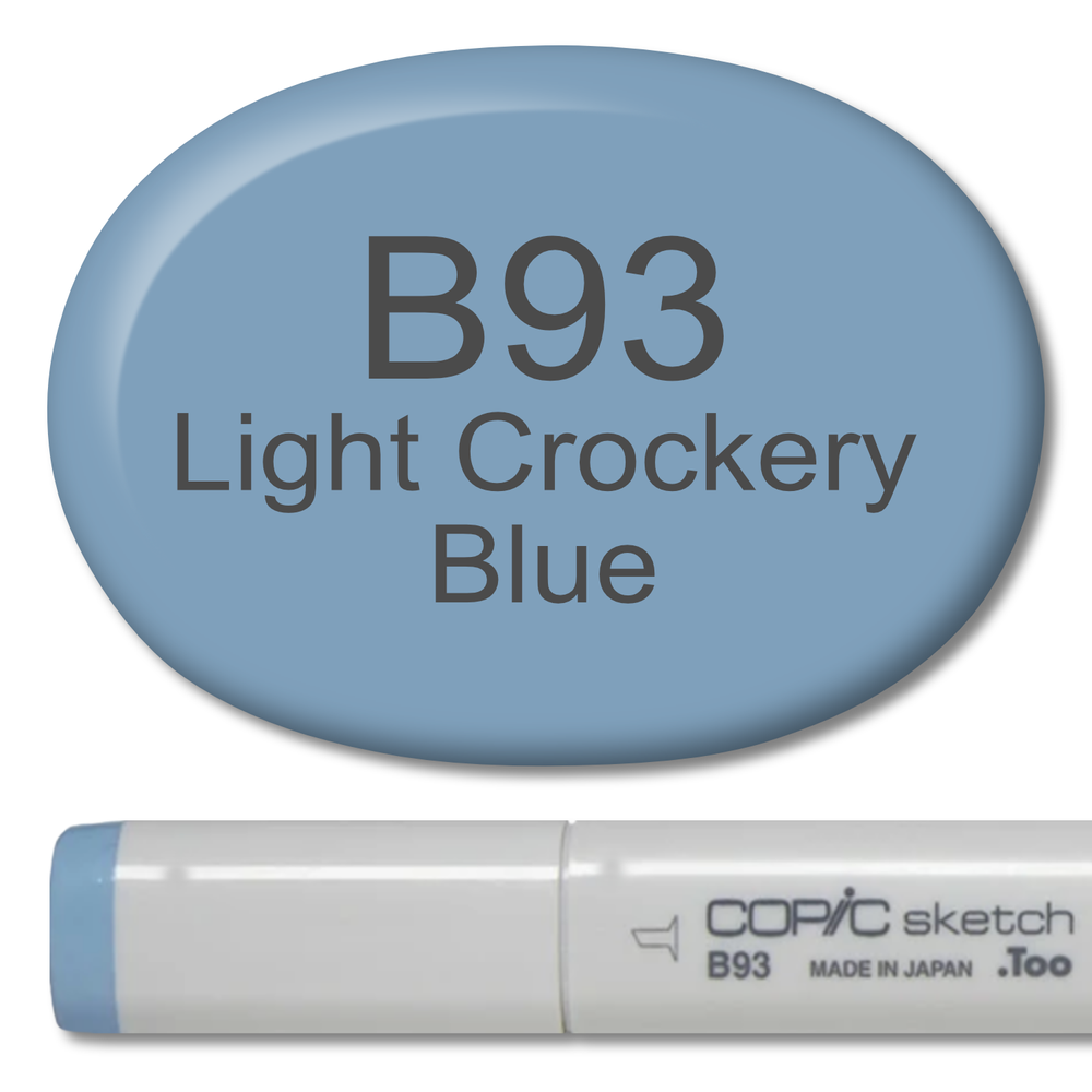 B93 - Copic Sketch Marker Light Crockery Blue — Violeta Ink
