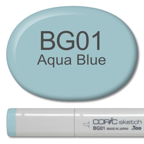 BG01 - Copic Sketch Marker Aqua Blue — Violeta Ink