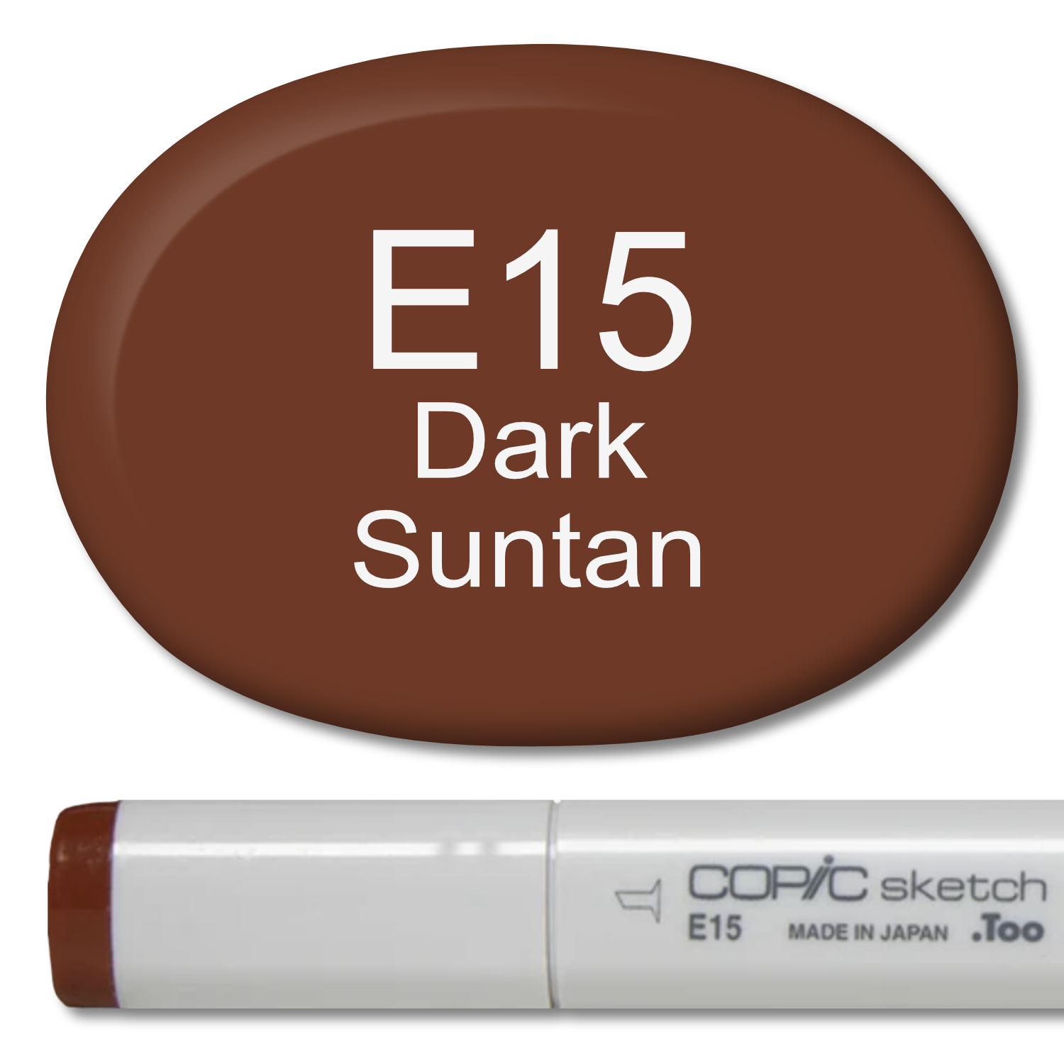 E15 - Copic Sketch Marker Dark Suntan