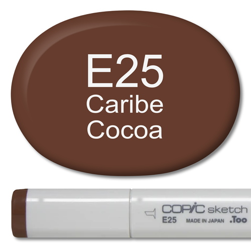 E25 - Copic Sketch Marker Caribe Cocoa — Violeta Ink