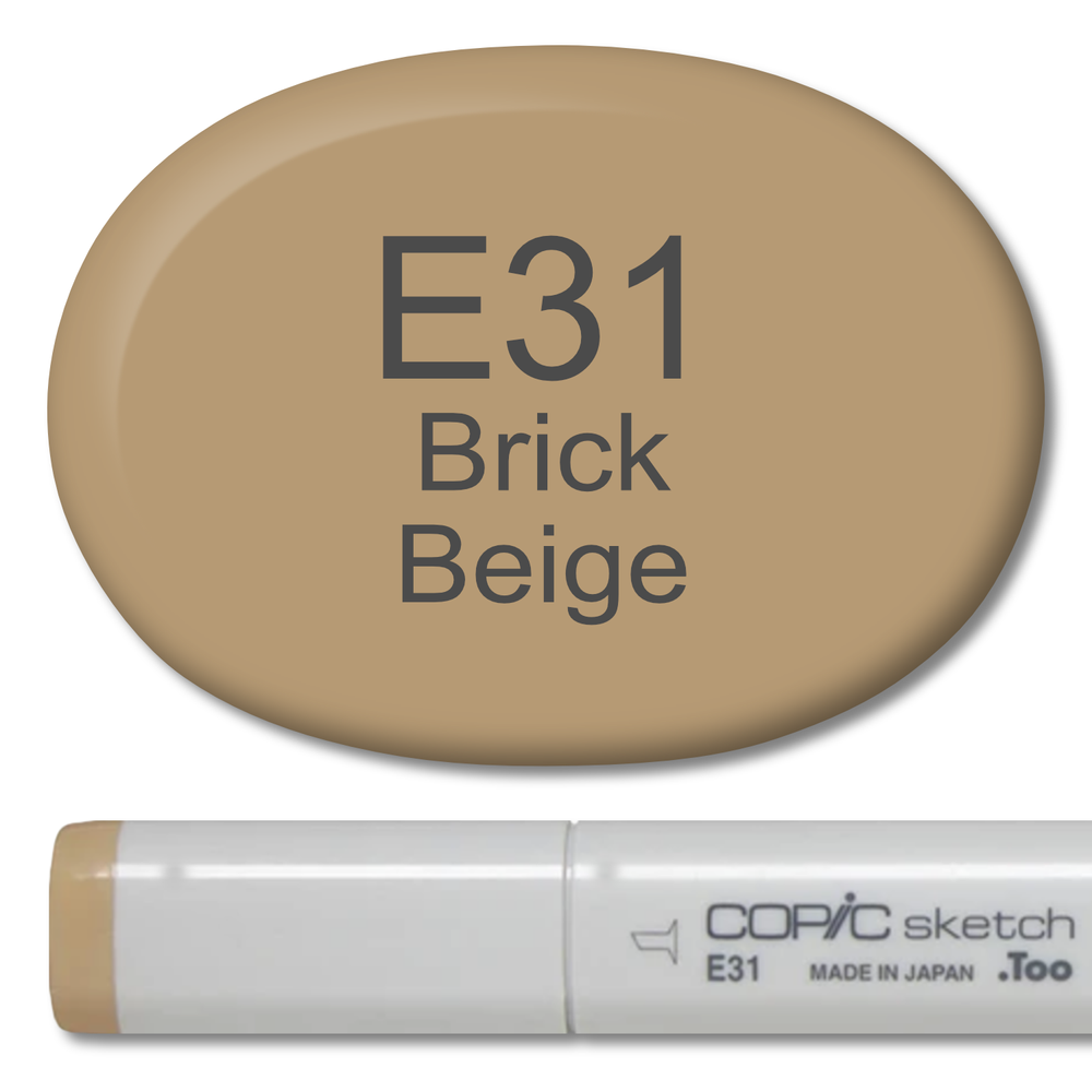 E31 - Copic Sketch Marker Brick Beige — Violeta Ink