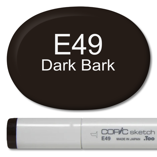 E49 - Copic Sketch Marker Dark Bark — Violeta Ink