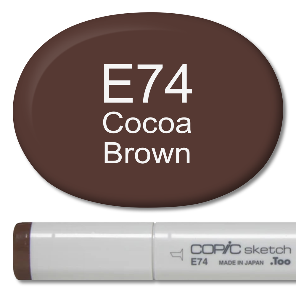 E74 - Copic Sketch Marker Cocoa Brown — Violeta Ink
