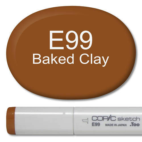 使い終わったCOPIC E99 - Copic Sketch Marker Baked Clay — Violeta Ink