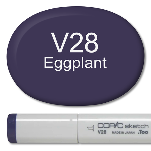 V28 - Copic Sketch Marker Eggplant — Violeta Ink