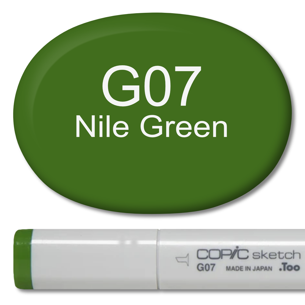 G07 - Copic Sketch Marker Nile Green — Violeta Ink