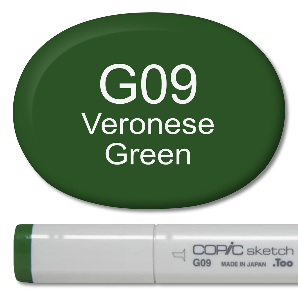 G09 - Copic Sketch Marker Veronese Green — Violeta Ink