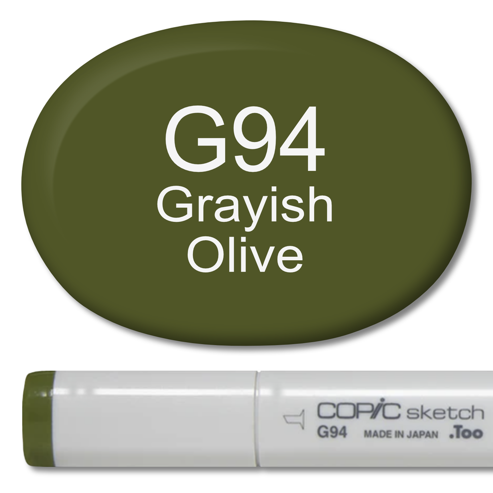 G94 - Copic Sketch Marker Grayish Olive — Violeta Ink
