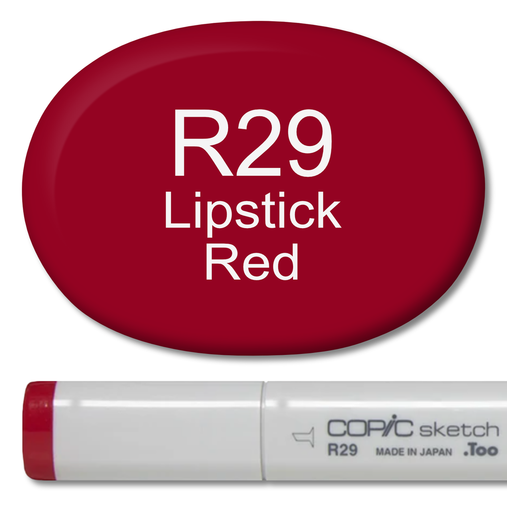 R29 - Copic Sketch Marker Lipstick Red — Violeta Ink