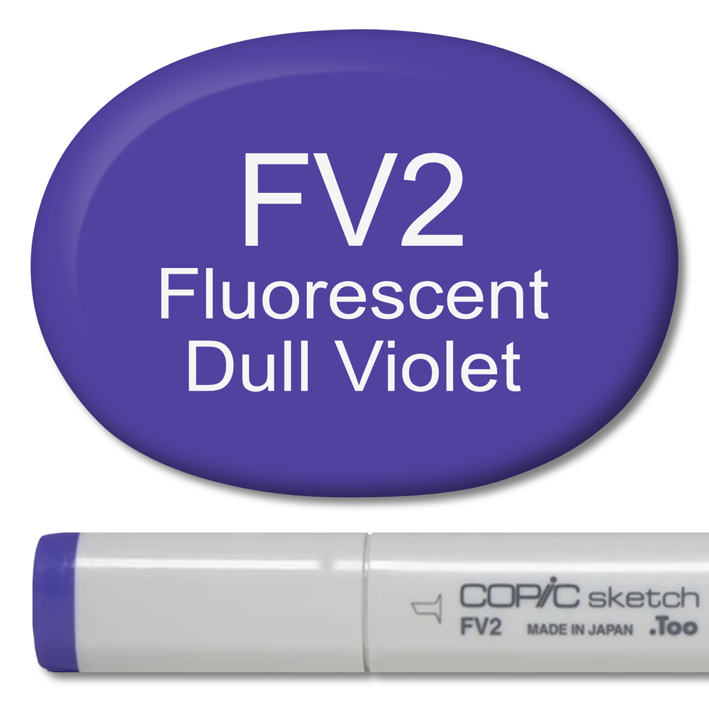 FV2 - Copic Sketch Fluorescent Dull Violet (FV) — Violeta Ink