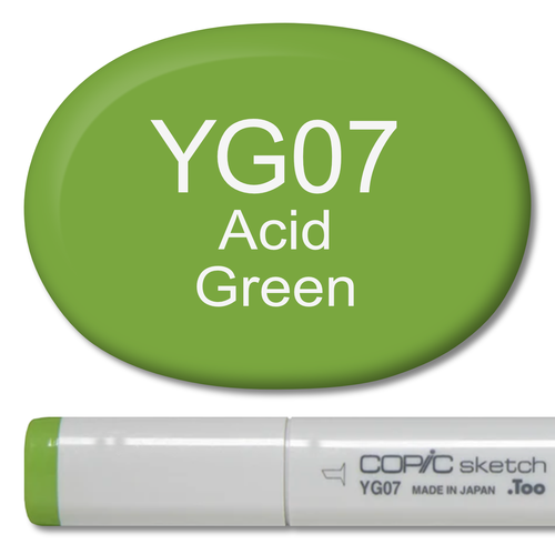 YG07 - Copic Sketch Marker Acid Green — Violeta Ink