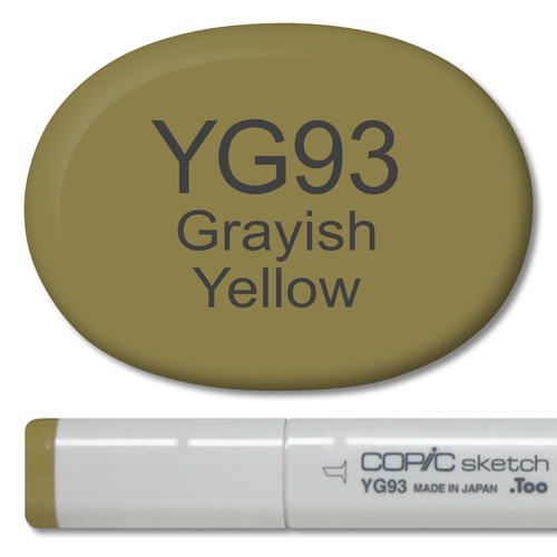 YG93 - Copic Sketch Marker Grayish Yellow — Violeta Ink