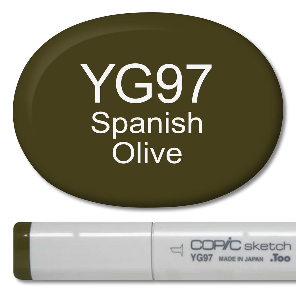 YG97 - Copic Sketch Marker Spanish Olive — Violeta Ink