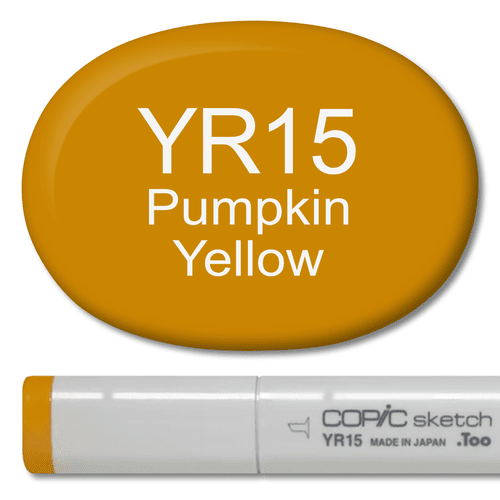 YR15 - Copic Sketch Marker Pumpkin Yellow — Violeta Ink