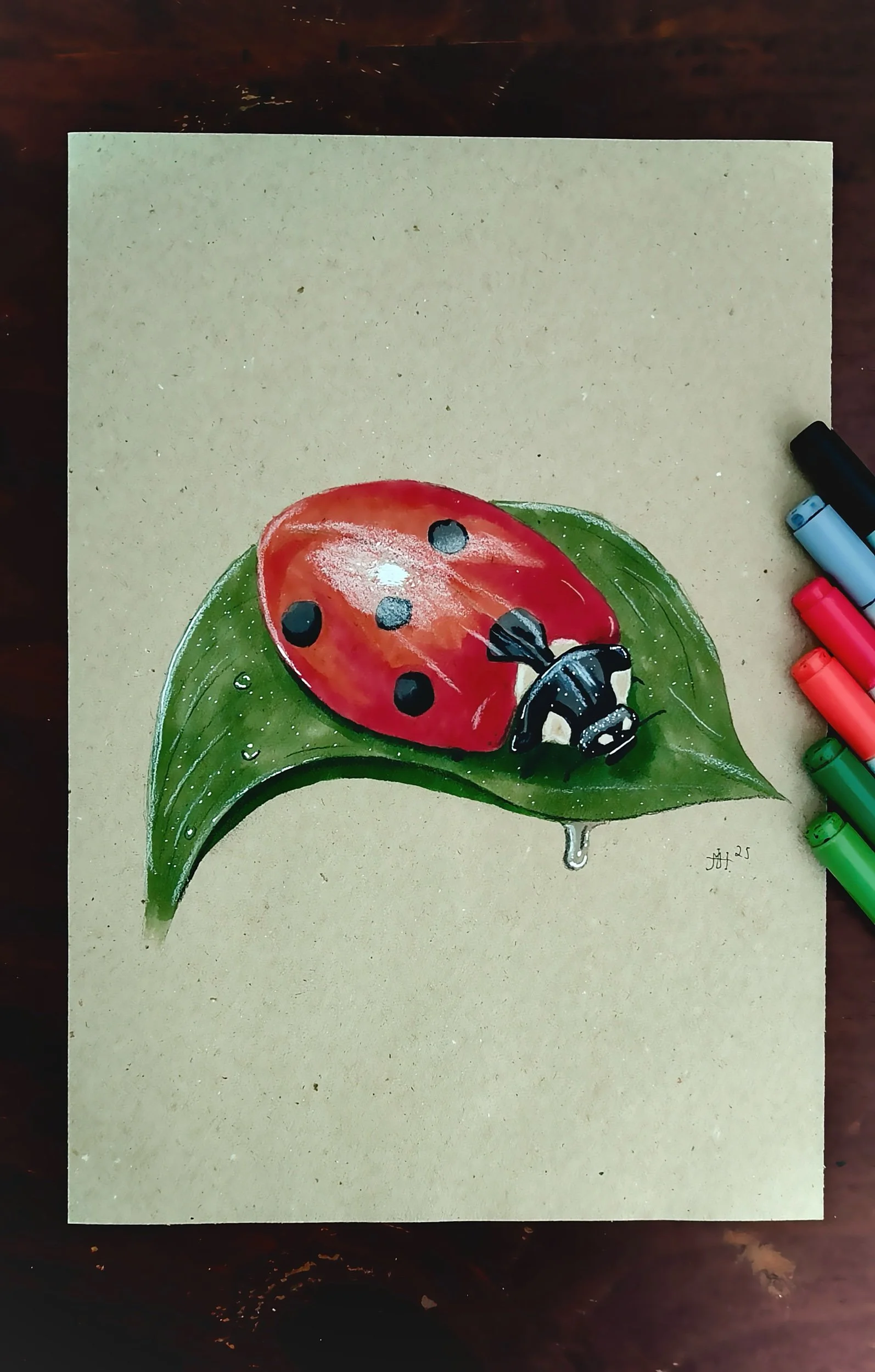 Lady Bug Copic Art