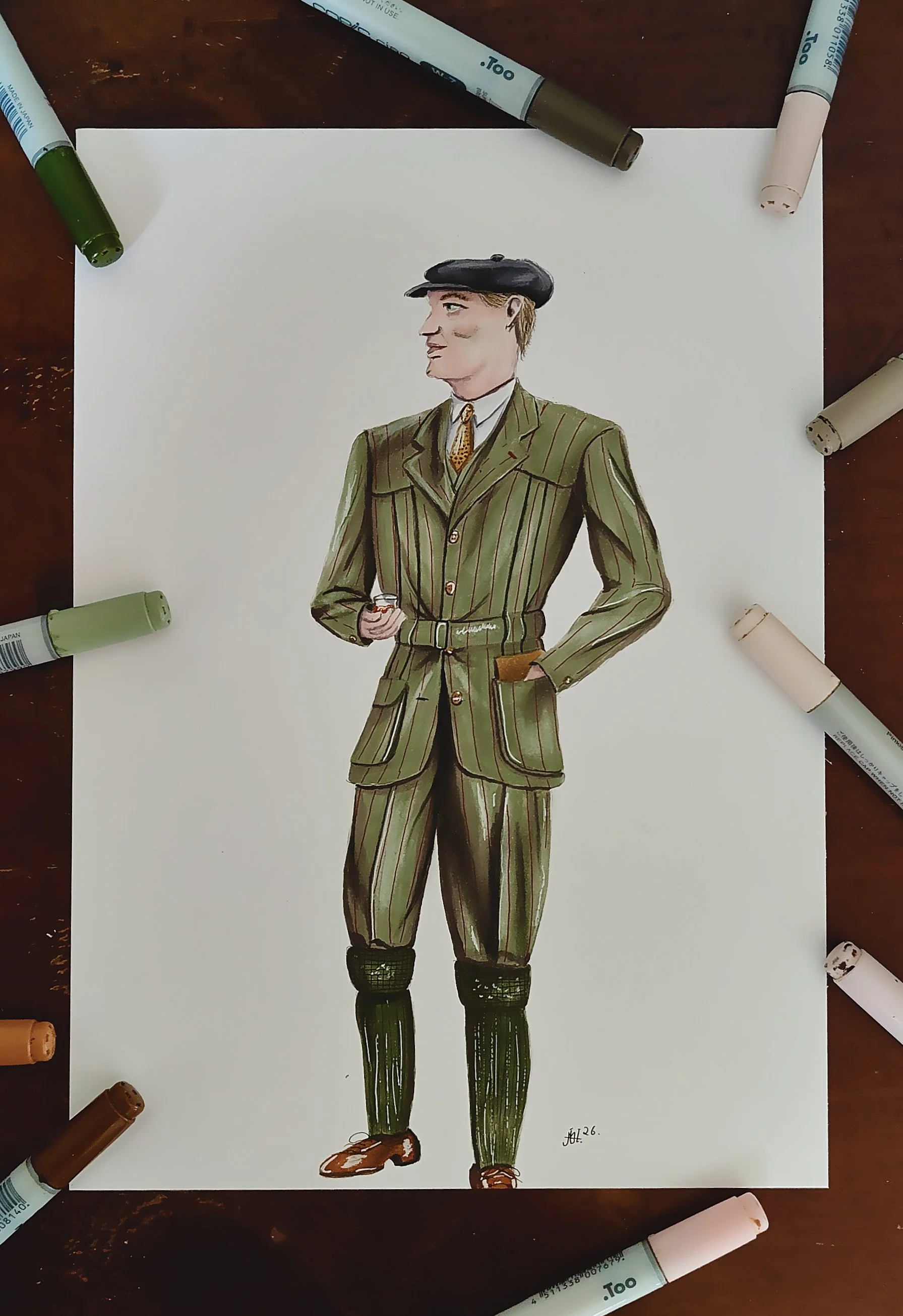 Shooting Suit Drawing