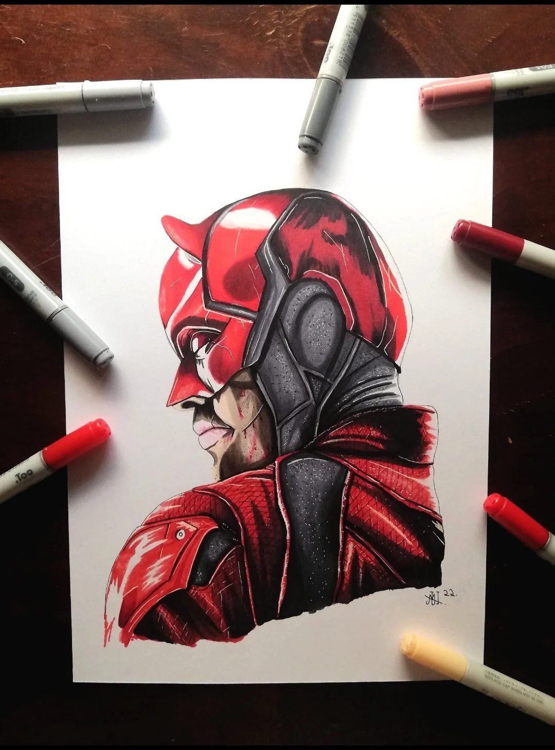 Daredevil Copic Art