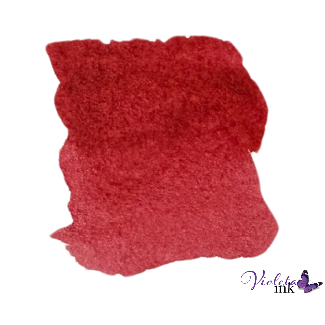 Quinacridone Red M. Graham watercolor swatch Violeta ink.PNG