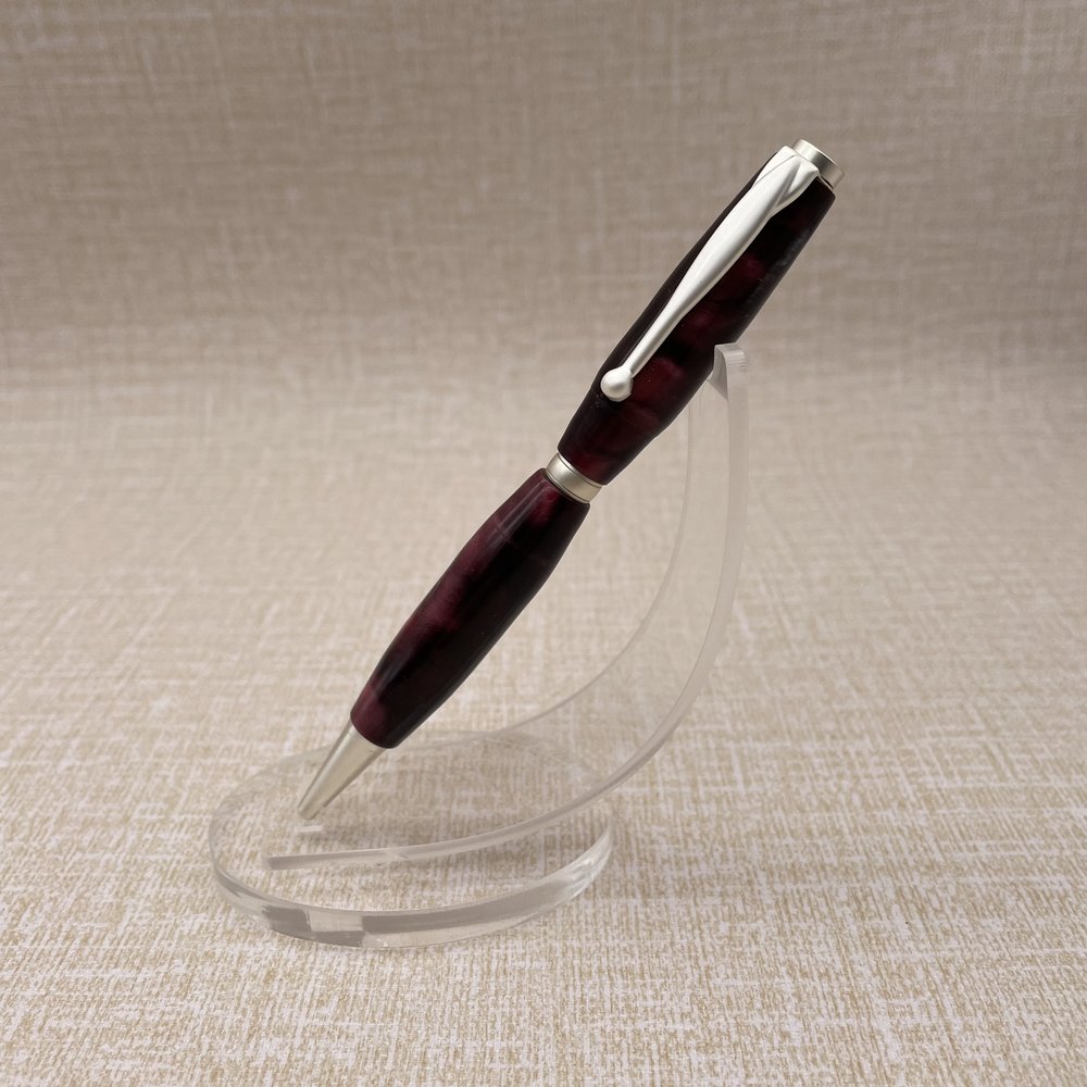 Cigar Pen - Pine Cones in Raspberry Vanilla Alumilite - Twist Pen - Ballpoint  Pen - Journaling - Writing - Alumilite Pen - Pen - Gunmetal