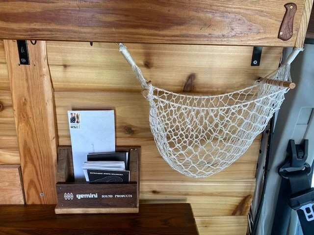  This sick box. It’s a frankenstein mishmash of parts from an old electric guitar tone capacitor testing platform that Doug made in 2015 and an ‘80s-era sound mixer. We’re using it for random papers now. Also, check out the bird-shaped truss rod cove