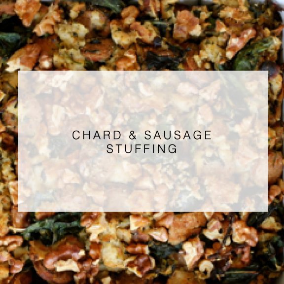 Chard & Sausage Stuffing