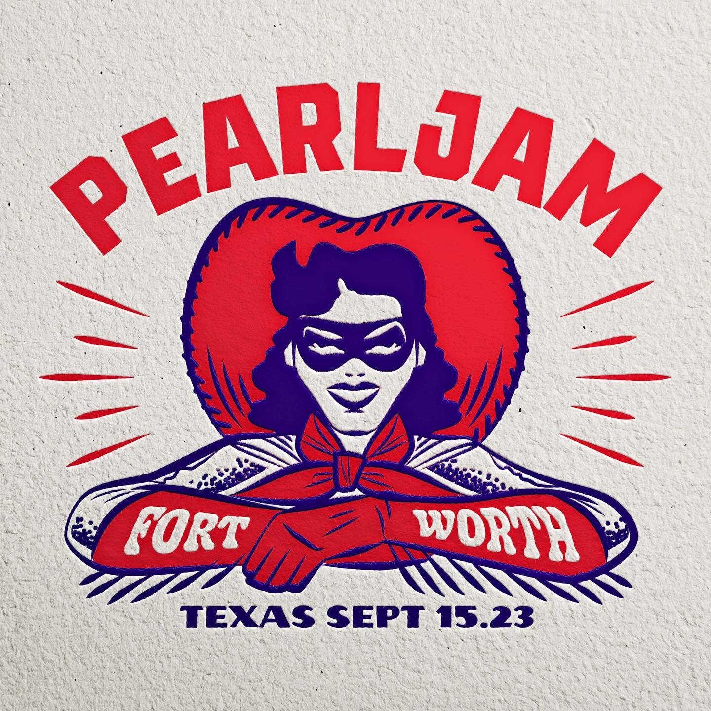 Here&rsquo;s another tee design from PEARL JAM&rsquo;s recent tour.
It was a refernce to Fort Worth being the home of the National Cowgirl Museum
Huge thanks to @MrTsurt &amp; @IanWilliamsArt for the opportunity

#PearlJam #EddieVedder #vectorillustr