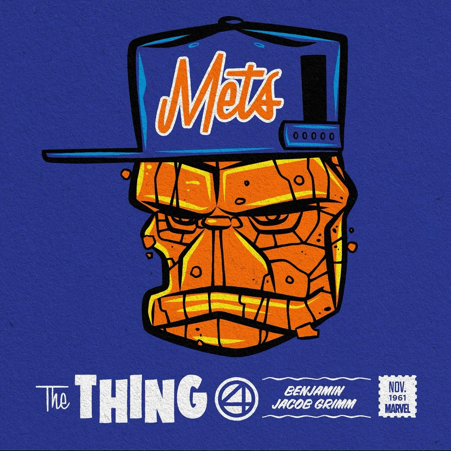 Quick illo to finish the week. Happy Friday y&rsquo;all!!
Had a thought&hellip; with the Super Heroes based in New York&hellip;what team do they follow?
Thinking The Thing = The Mets

The next question is who does Spider-Man follow?

#TheThing #Thing