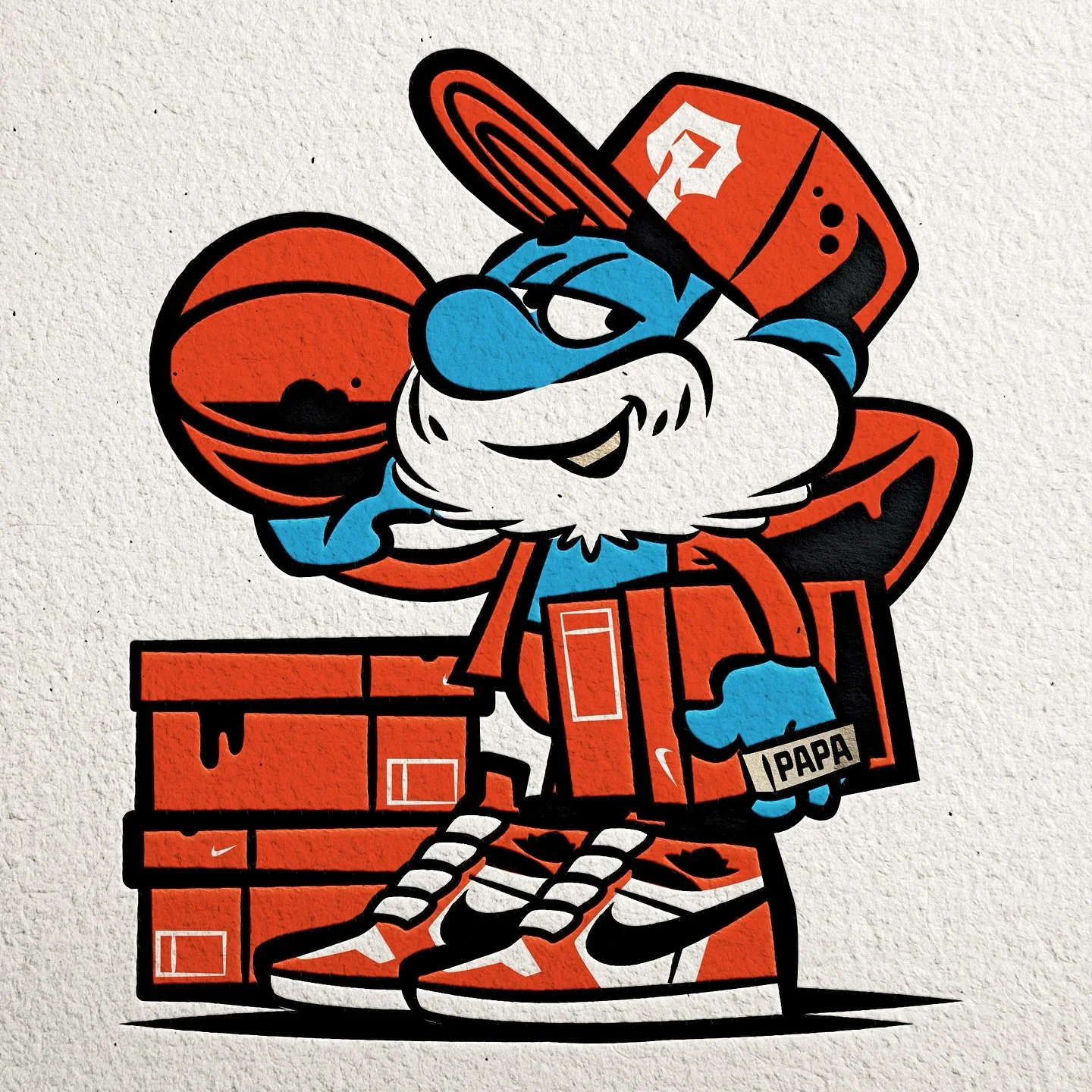 Happy Friday&hellip; Quick illo to finish the week.

#Smurf #Nike #Jordans #AirJordan #Graphicdesign #Fontstyle #Vectorillustration #Vectordesign #Designinspiration #Logoinspirations #Illustration #Vector #Adobeillustrator #Illustrator #Adobe #Graphi