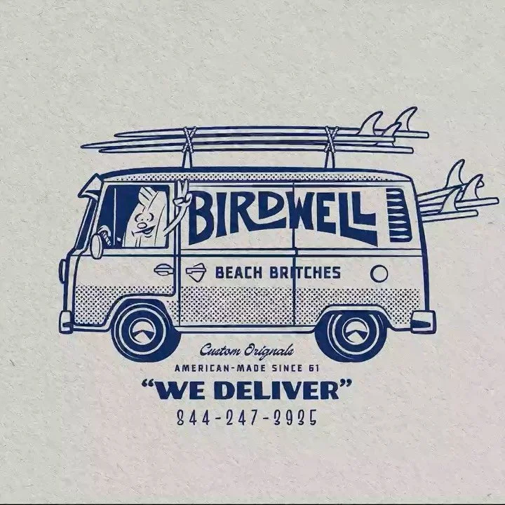 Fun Kombi illo for the legends at @BirdwellBeachBritches

Huge thanks to @EricCrane for the opportunity!!!

#Birdwell #Birdie #Surf #vectorillustration #vectordesign #logoinspirations #illustration #vector #adobeillustrator #illustrator #adobe #graph