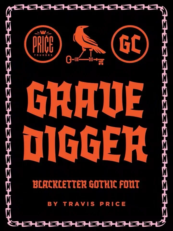 Another week..another font release. Hope y&rsquo;all like it.

Most blackletter fonts look good&hellip; until you try to read them. Especially when you need to use them in uppercase to wrap around a badge or lock-up design. In most cases, I&rsquo;ve 