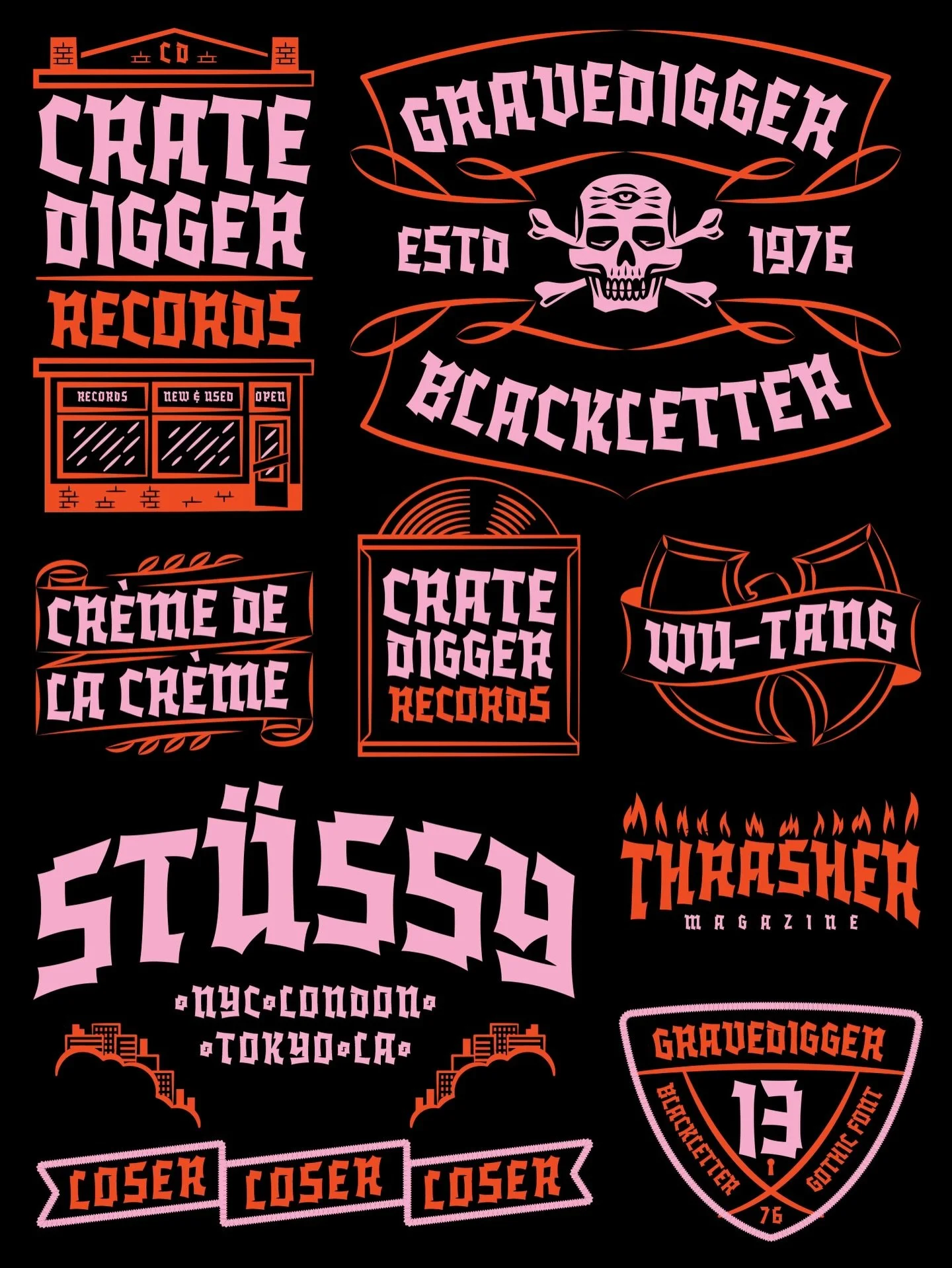 Huge thanks to everyone who bought my Gravedigger font over the last week.
Can&rsquo;t thank you enough for the support.

Hoping to release more fonts this year.
Have also been thinking about posting a how-do reel&hellip;for those thinking about crea