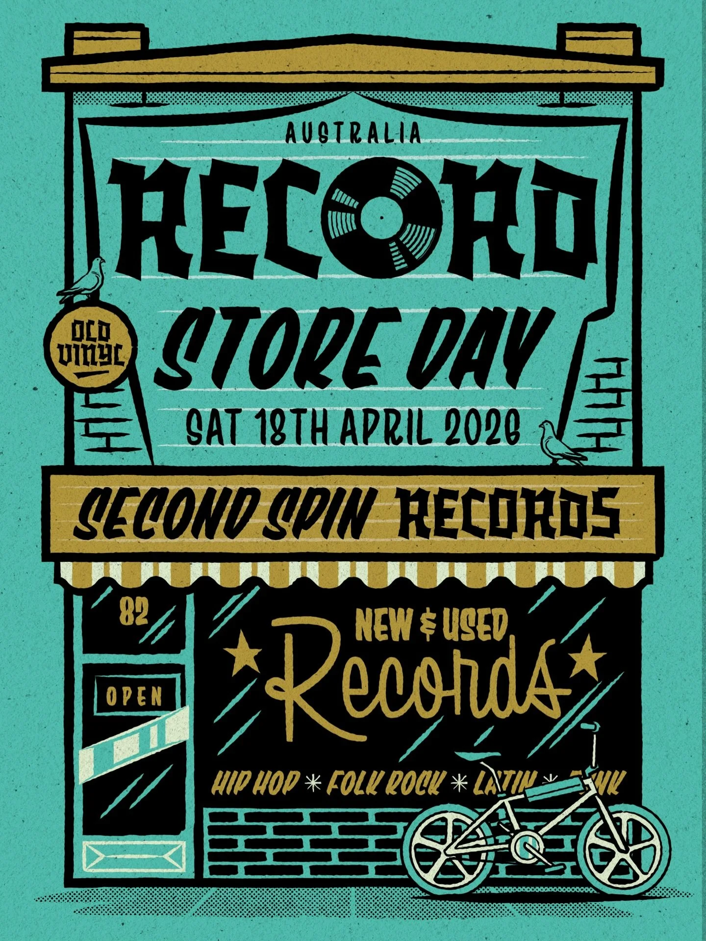 Just a reminder&hellip;Record Store Day this Saturday.
Go and support your local Vinyl Dealer!!

#Font #Typography #RecordStoreDay #Adobe #distressedunrest Travisprice
