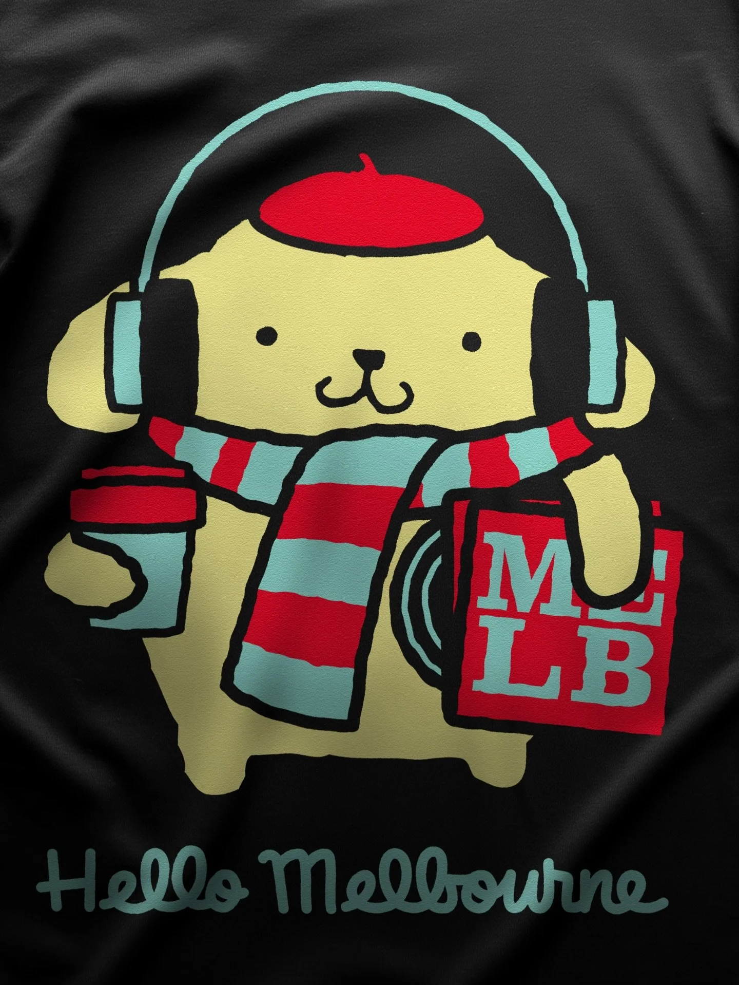 Fun DJ Pompompurin t-shirt design for @hellokittyandfriendscafeau in Melbourne.
It&rsquo;s currently available for the Cafe Store at @melbournecentral

Huge thanks to @eddiezammit &amp; Haven!

#Hellokitty #Pompompurin #Sanrio #HelloKittyLover