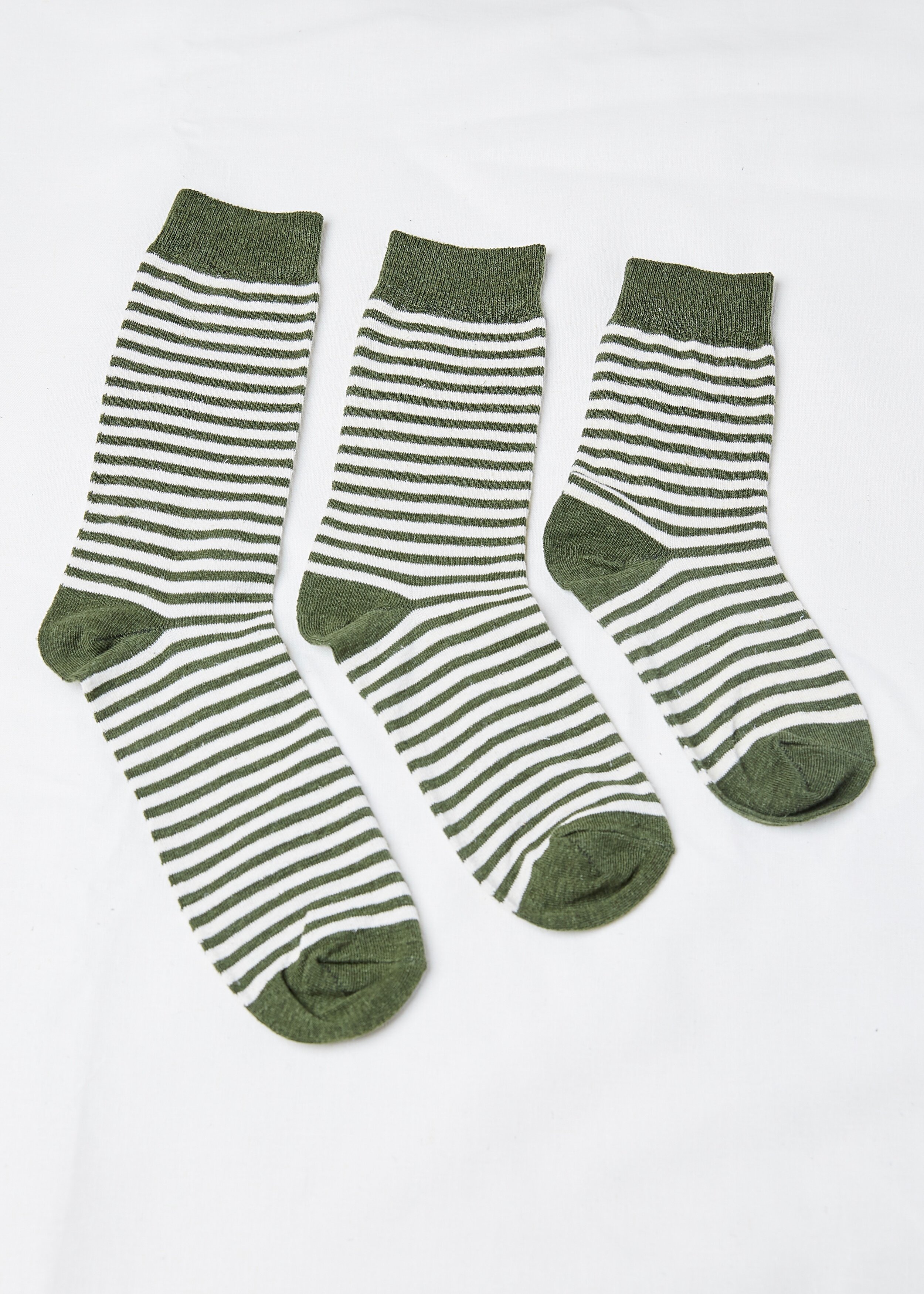 HEMP SOCKS Olive Stripe Natural Socks & Sock Packs — Hemp Clothing